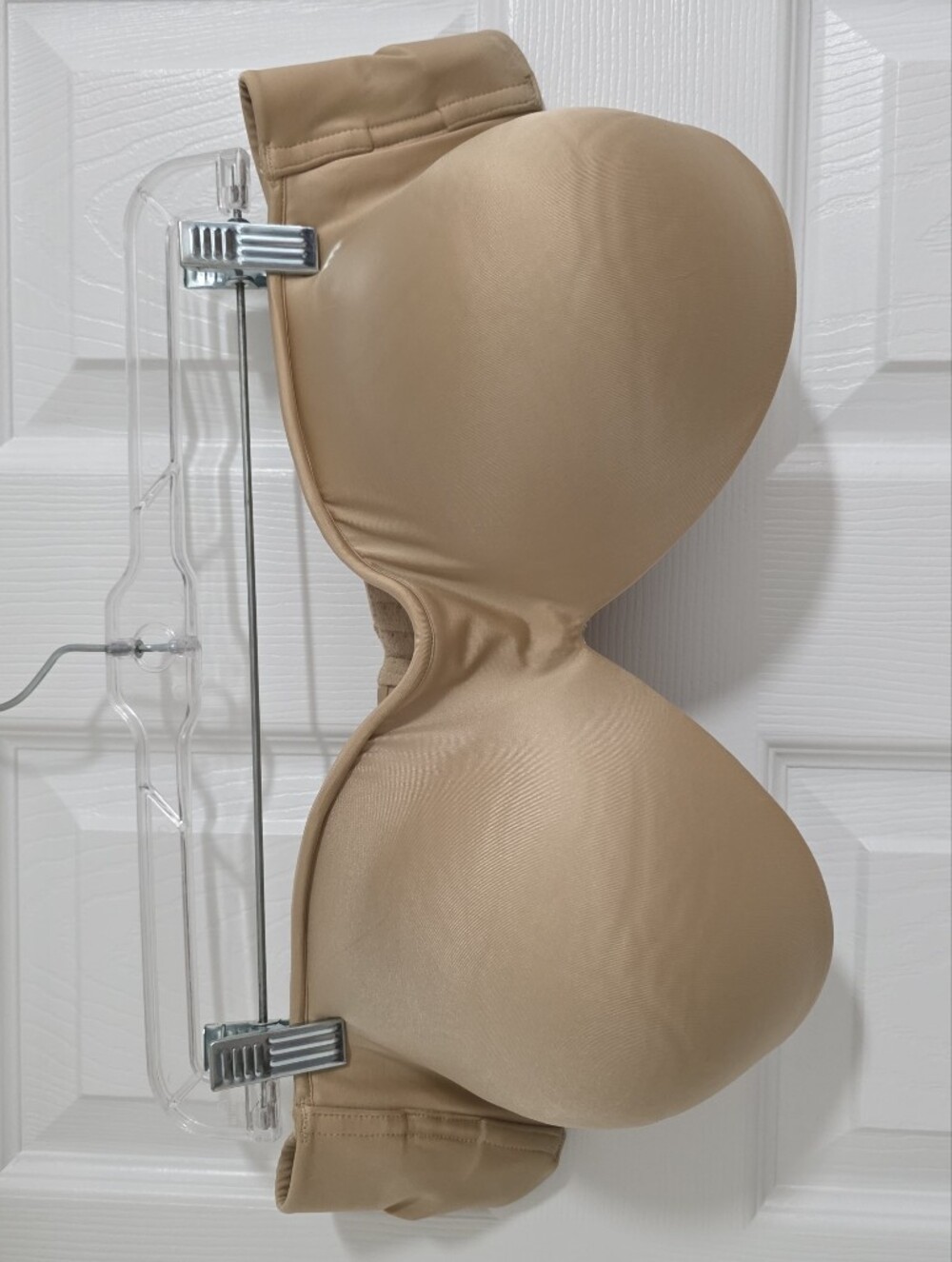 Womens Beige 44C Cacique Underwire Padded Strapless Bra DL11070783
